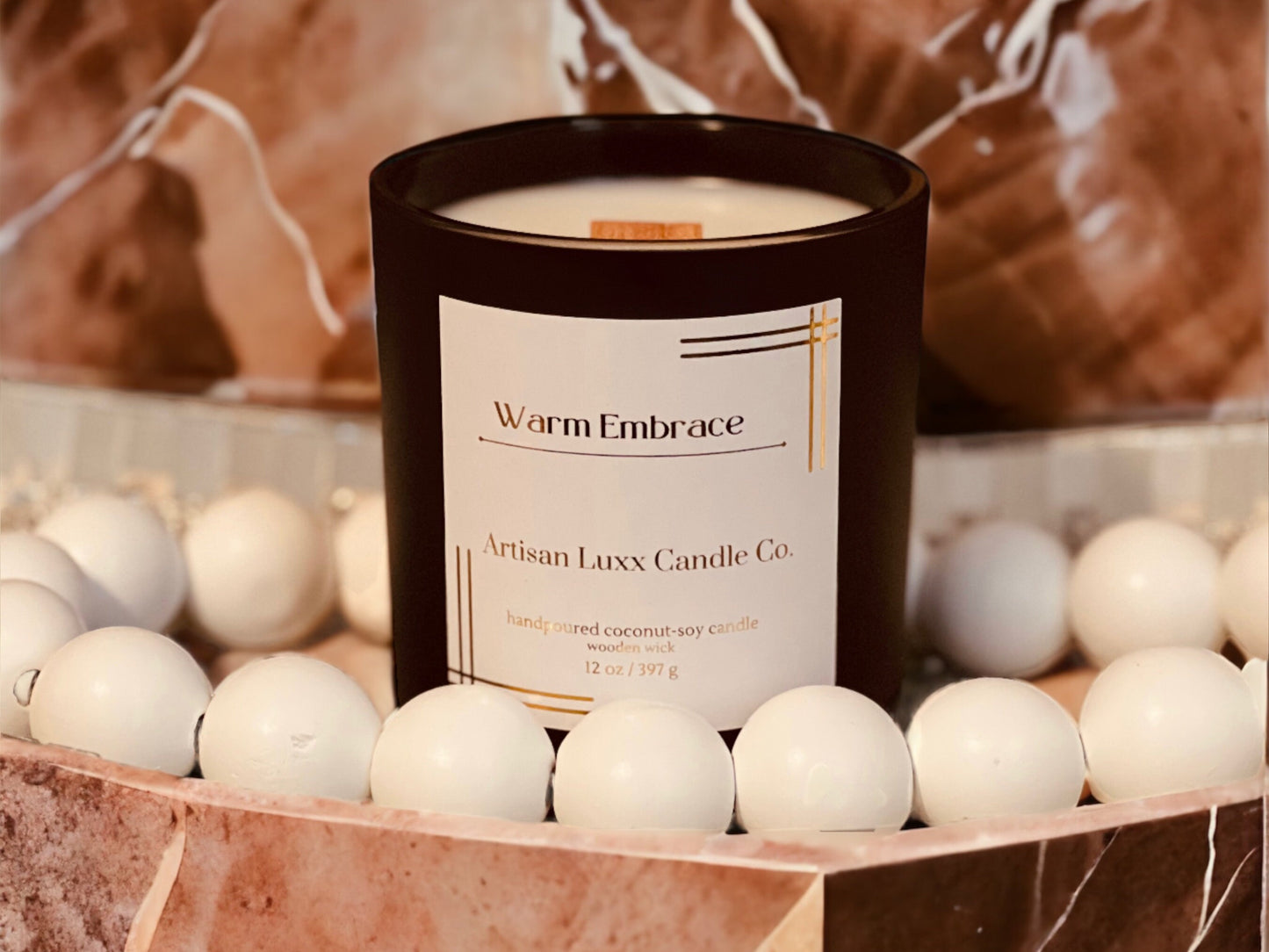 Warm Embrace| Coconut Soy Wax| Wood Wick| Candle