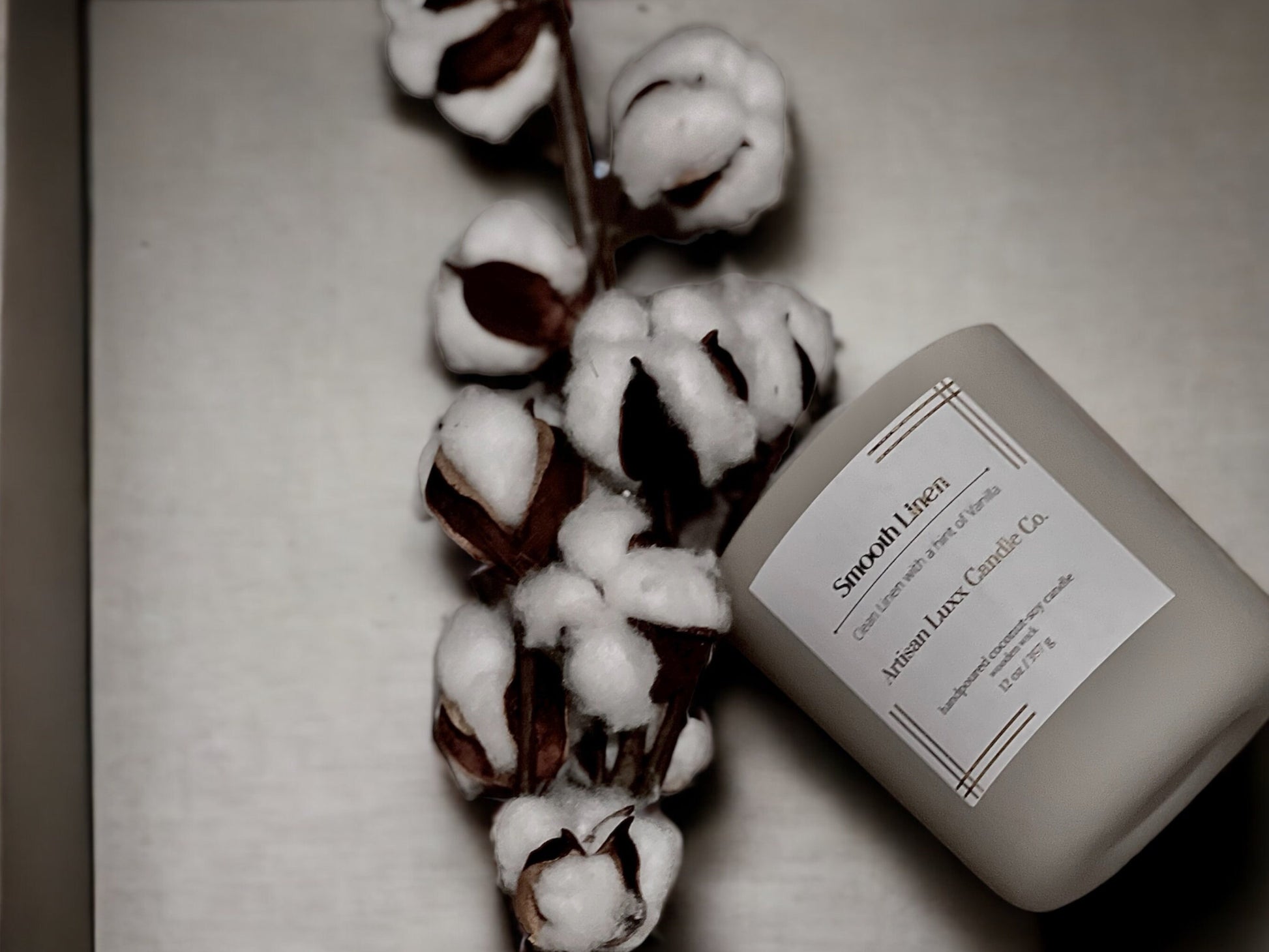 Smooth Linen | Coconut Soy Wax| Wood Wick| Candle